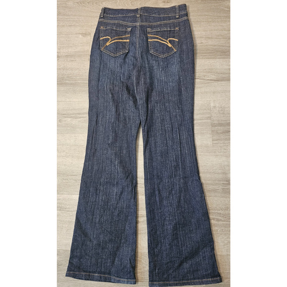 Nine West Womens Size 8 Bootcut High Rise Blue Stretch Denim Jeans 8/28 - Picture 5 of 6
